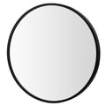 16-inch Round Wall Mirror with Aluminum Alloy Frame