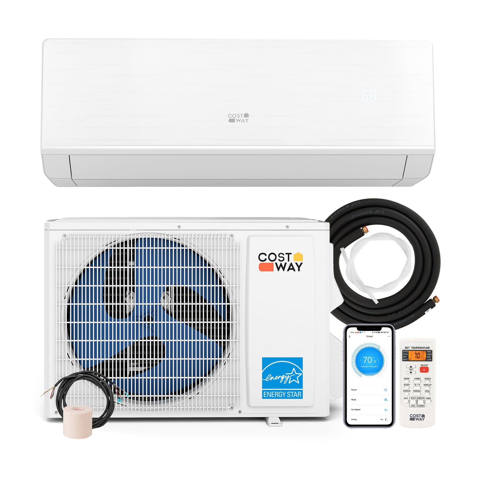 SEERXtreme Series ENERGY STAR Certified 12000 BTU 24 SEER2 208-230V Mini Split Heat Pump Heating at -15¬∞F