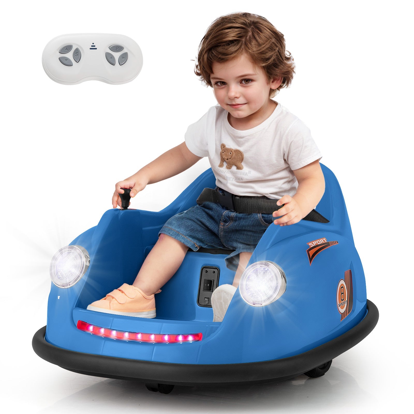 12V Electric Kids Ride on Bumper Car Battery Powered Bumping Car with Remote Control