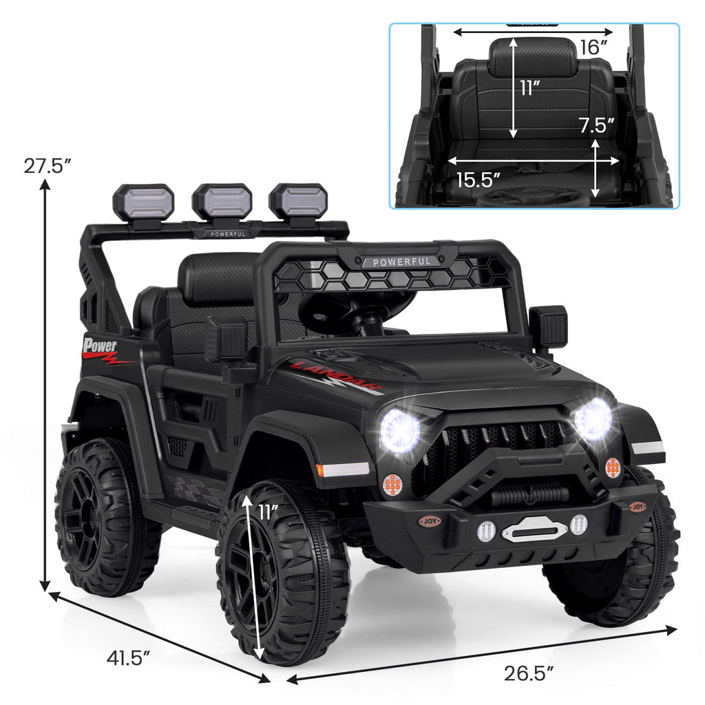 12V Electric Kids Ride on Truck with Remote Control and Music