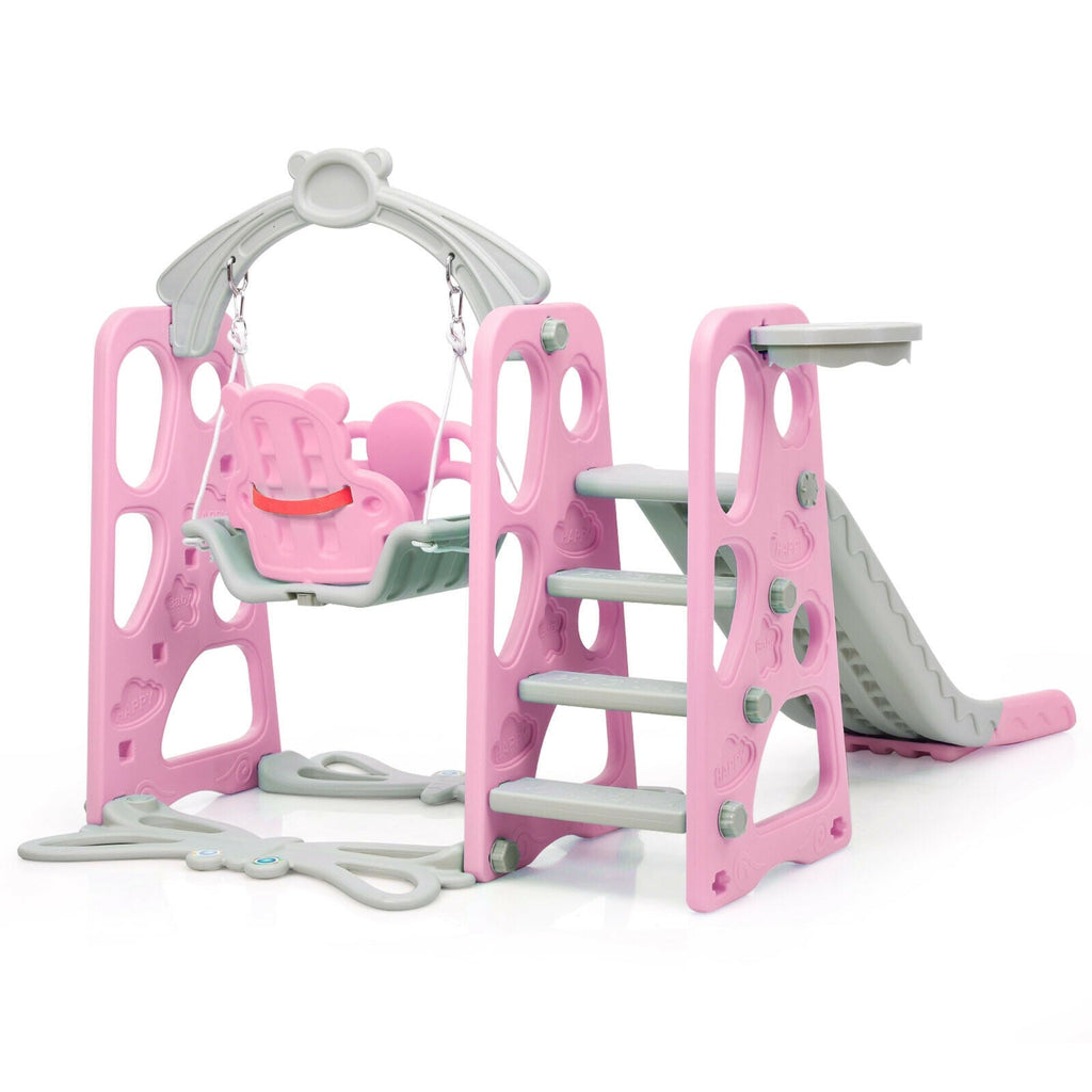 3 in 1 Toddler Climber and Swing Set Slide Playset