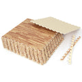 12 Tiles Wood Grain Foam Floor Mats with Borders
