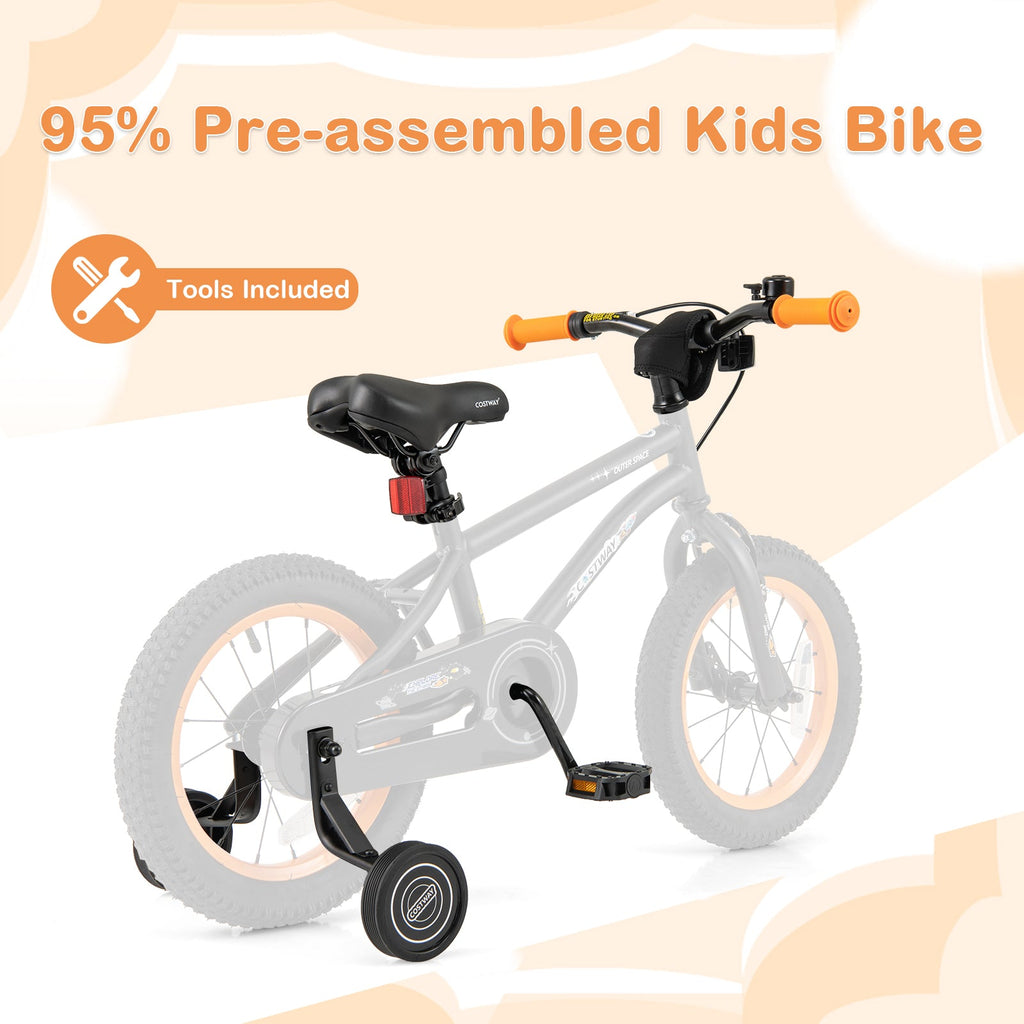 16-Inch Kids Bike Sport Bicycle for 4-7 Years Old with Adjustable Seat and Reflectors-16 inches
