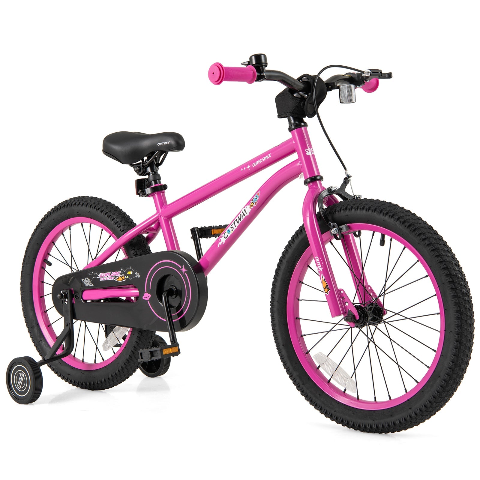 16-Inch Kids Bike for 4-7 Years Old Adjustable with Removable Training Wheels-16 inches