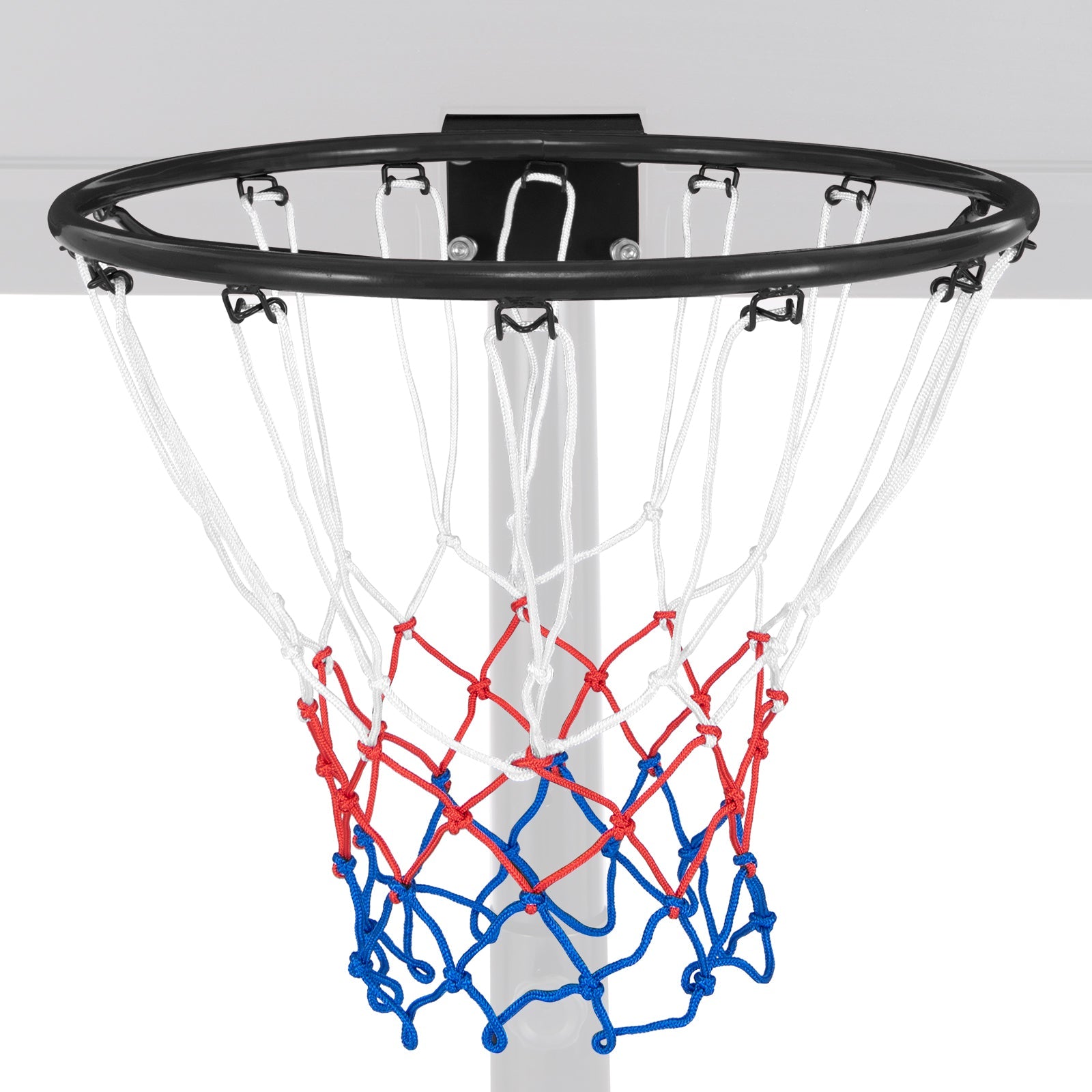 18 Inch Basketball Rim Goal Replacement with All Weather Net and Mounting Hardware