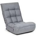 4-Position Adjustable Floor Chair Folding Lazy Sofa