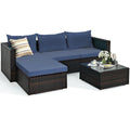 5 Pieces Patio Rattan