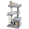 Cat Tree with Perch and Hanging Ball for Indoor Activity Play and Rest