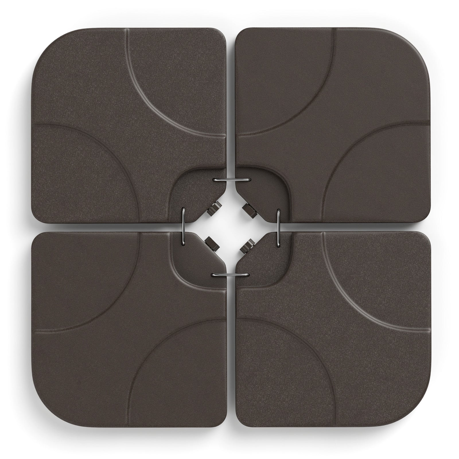 20 Inch Patio Offset Water Filled Plate Umbrella Base Sand