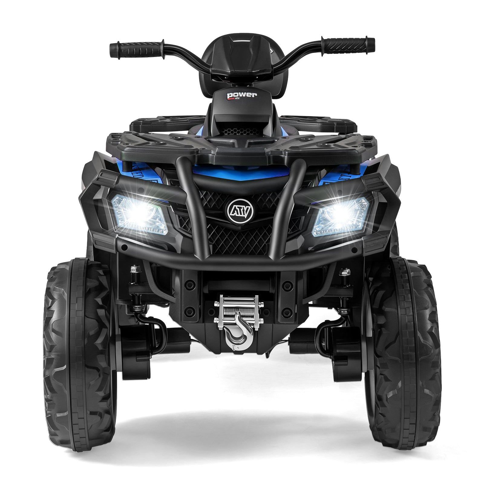 24V Kids ATV 2-Seater with 4 Motors with LED Lights and Music