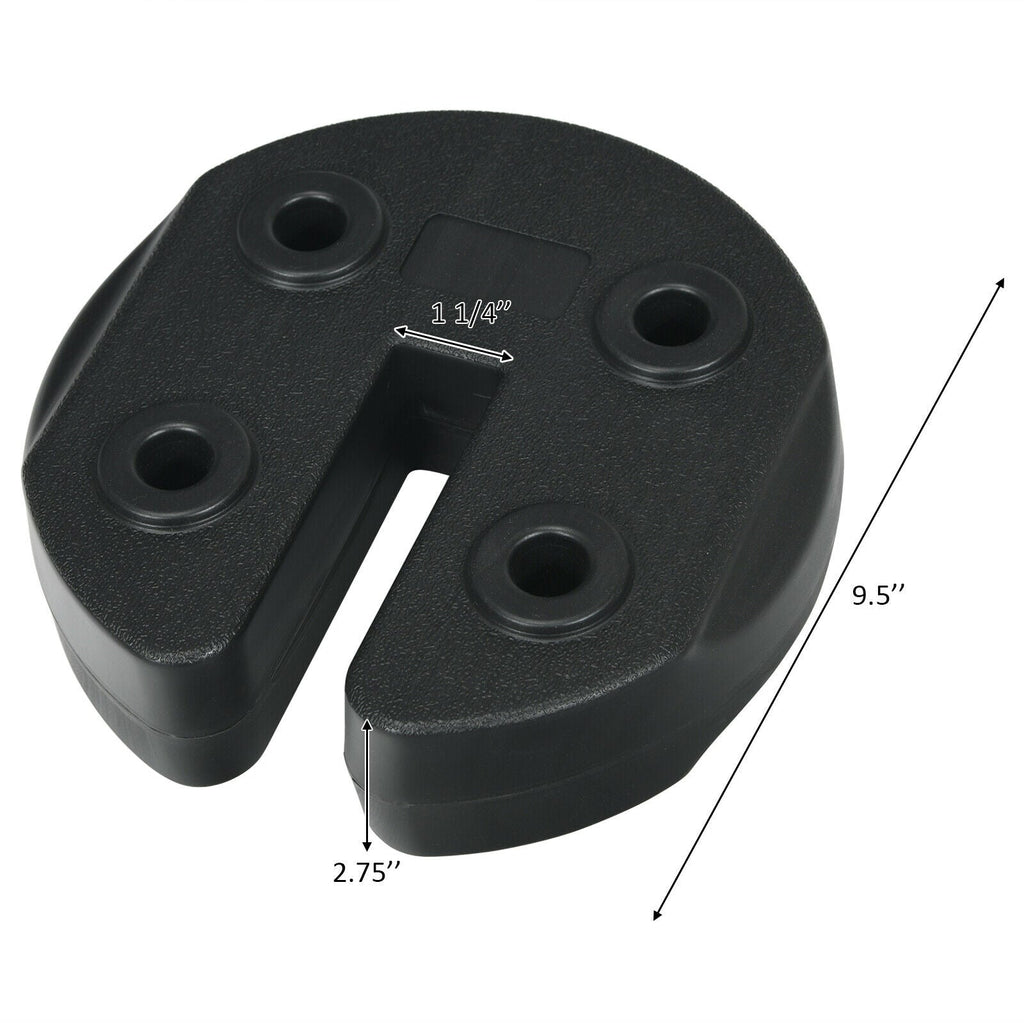 Set of 8 Canopy Weights 40lbs Weight Plate Kit with No-Pinch Design