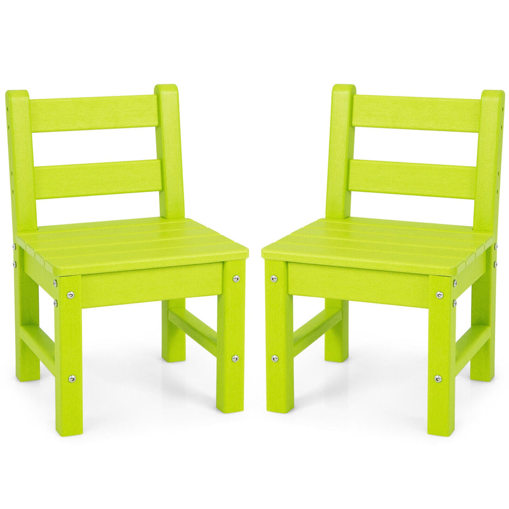 2 Pieces Kids Learning Chair set with Backrest