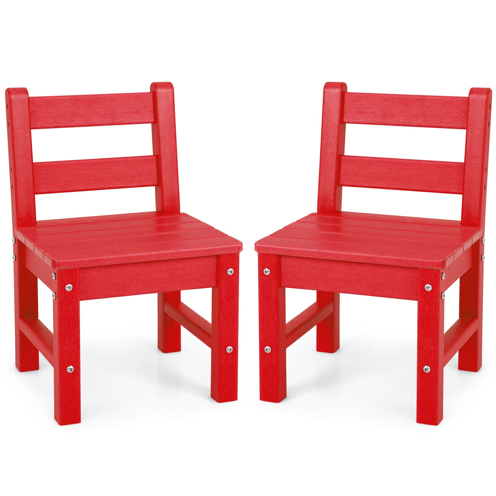 2 Pieces Kids Learning Chair set with Backrest