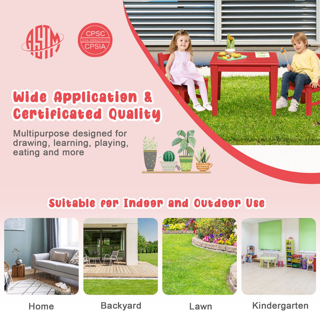 2 Pieces Kids Learning Chair set with Backrest