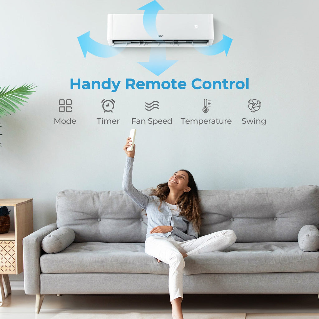 36000 BTU 3 Zone 21.5 SEER2 Mini Split AC with Heat Pump