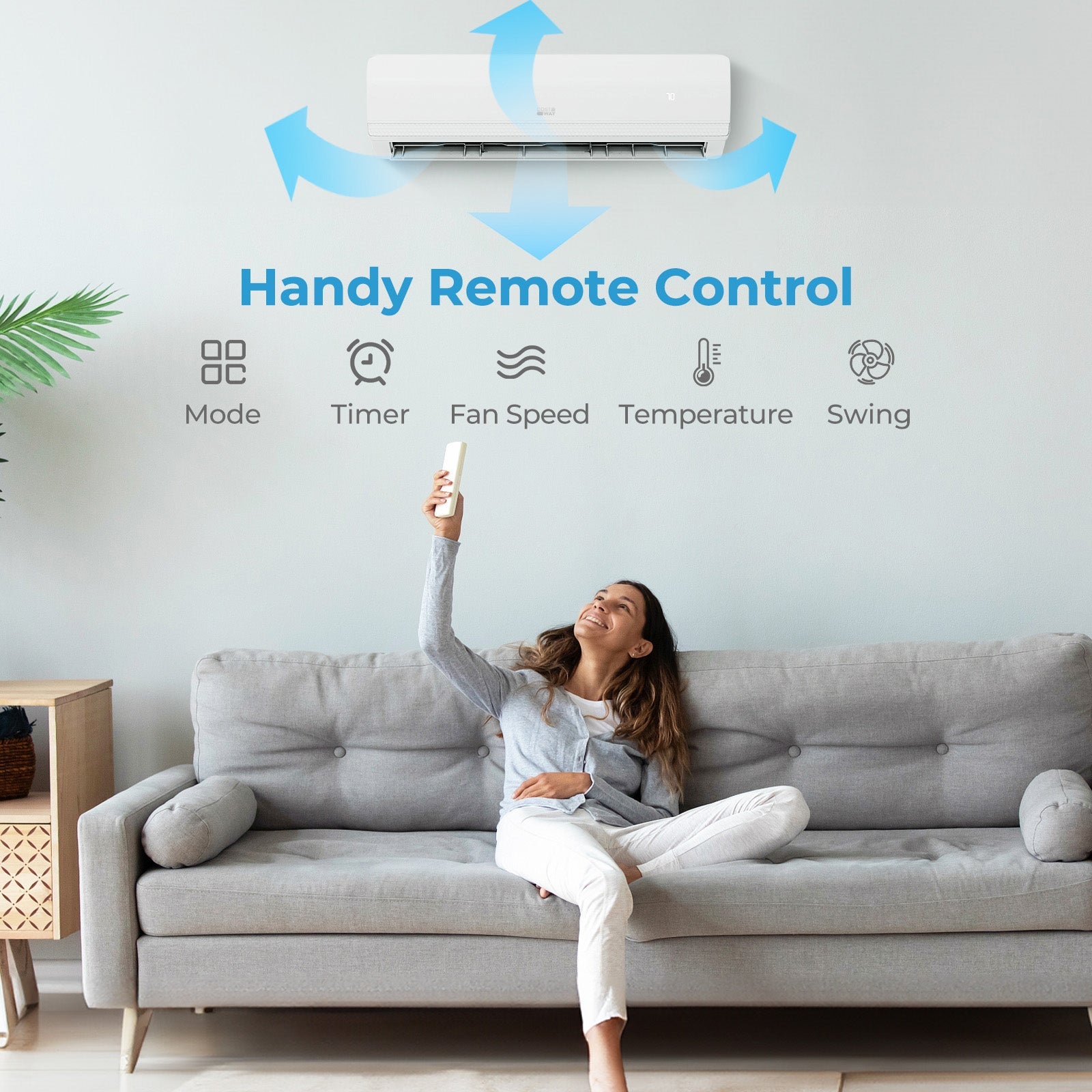 36000 BTU 3 Zone 19 SEER2 Mini Split AC with Heat Pump