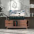 TV Stand for TV up to 60 Inch Media Console Table Storage with Doors