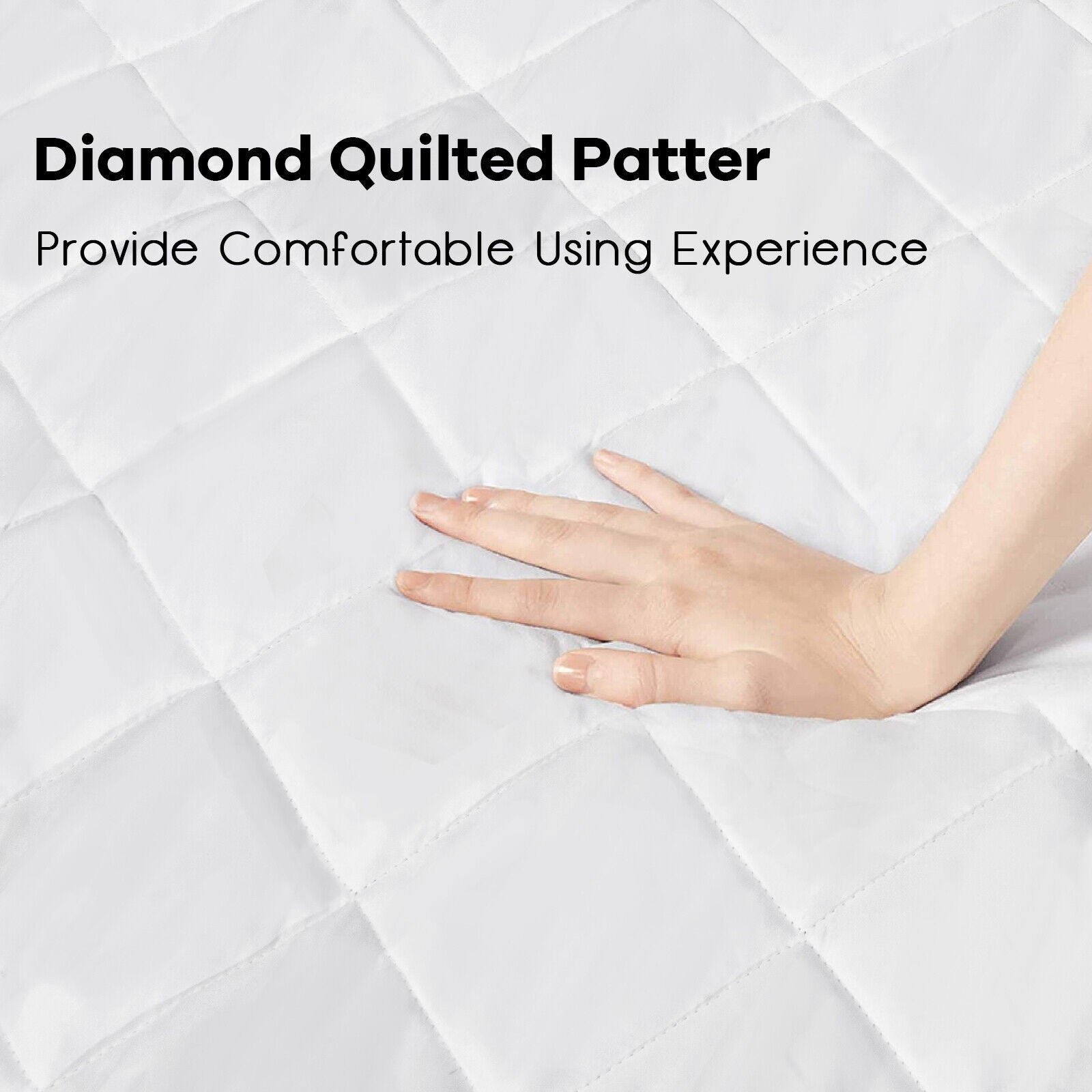 Auto Shut Off Heated Electric Mattress Pad with Dual Controller-Queen Size