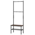 3-in-1 Hall Tree Freestanding Entryway Bench with Hooks
