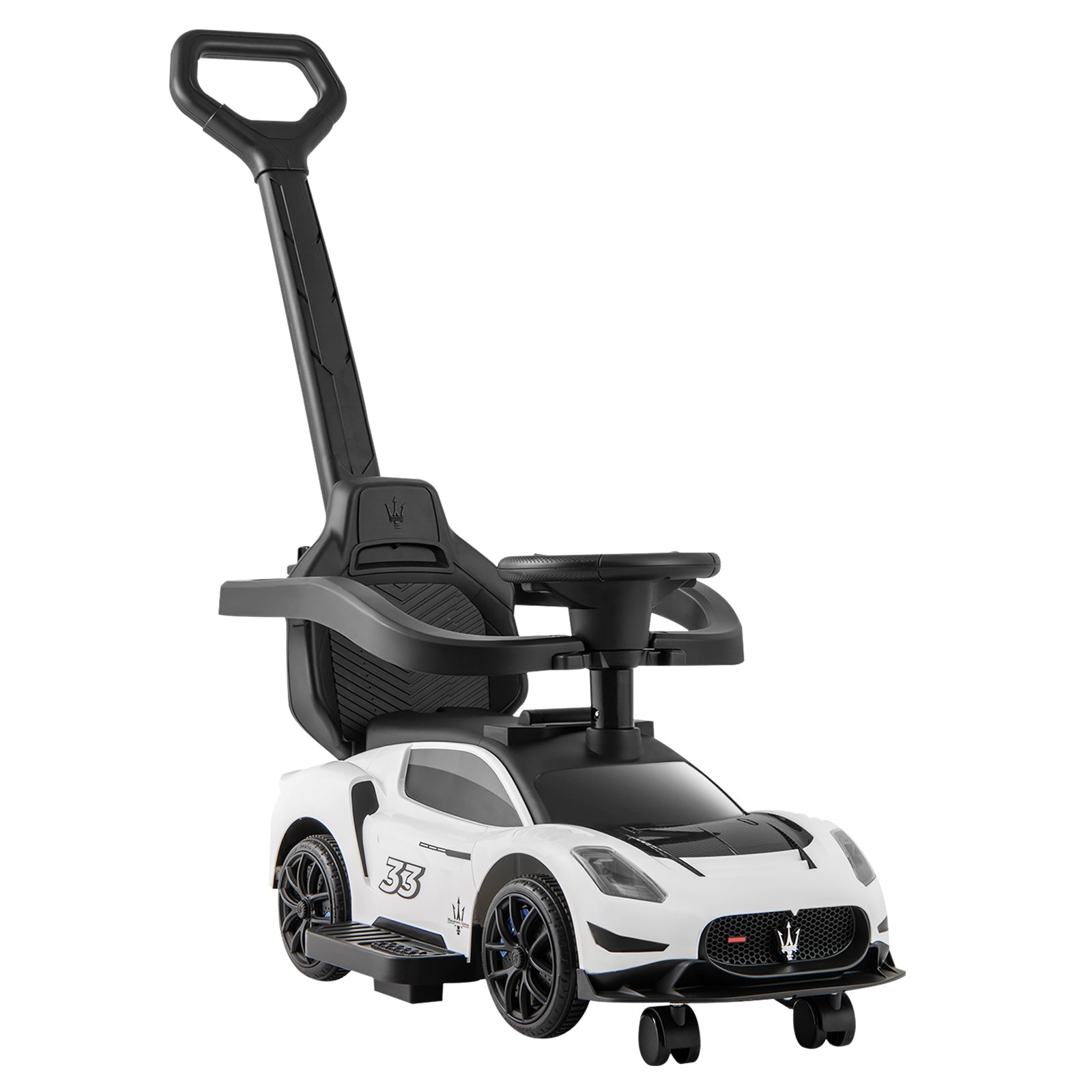3-in-1 Ride on Push Car Maserati Licensed Sliding Car with Music