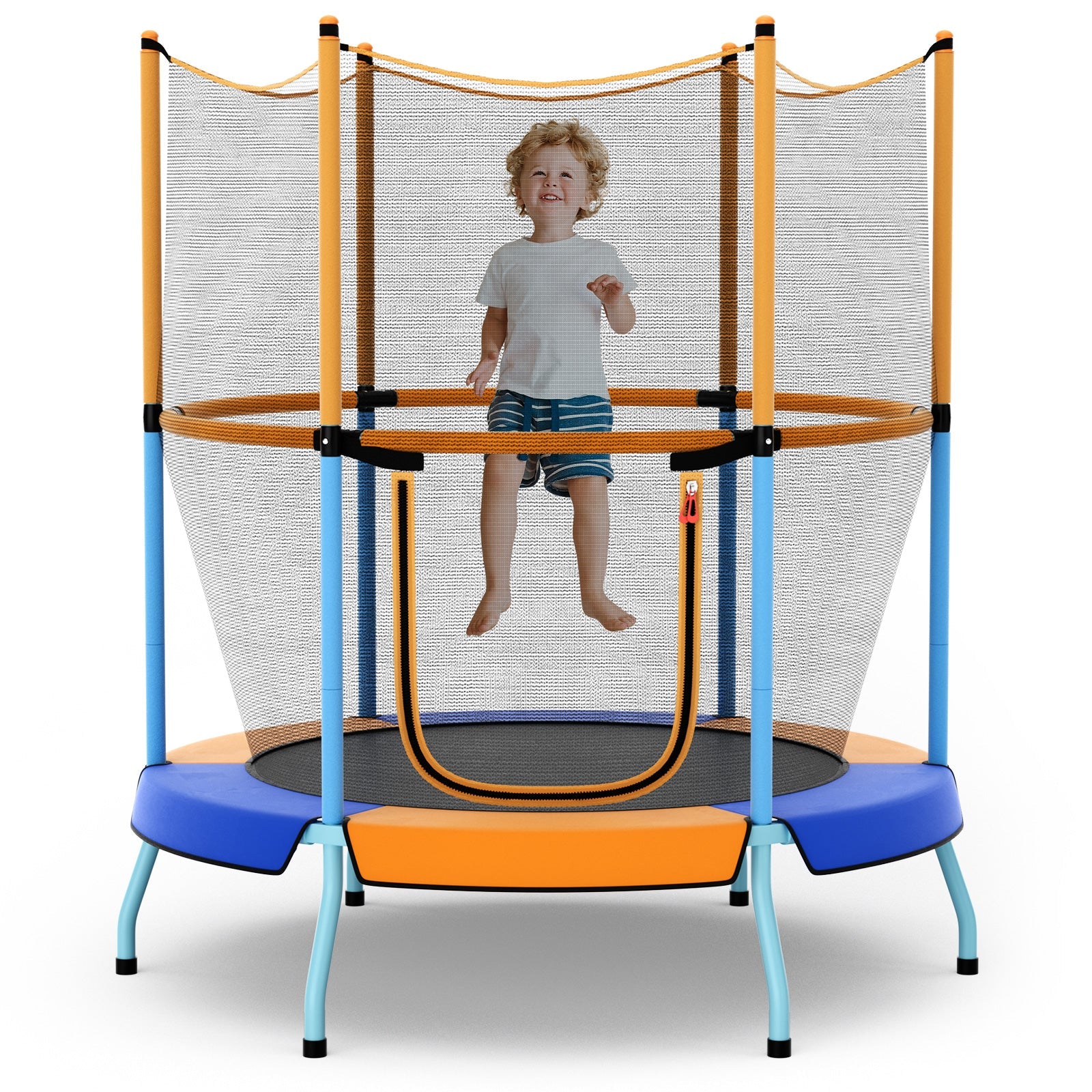 48 Inch Toddler Trampoline with Safety Enclosure Net