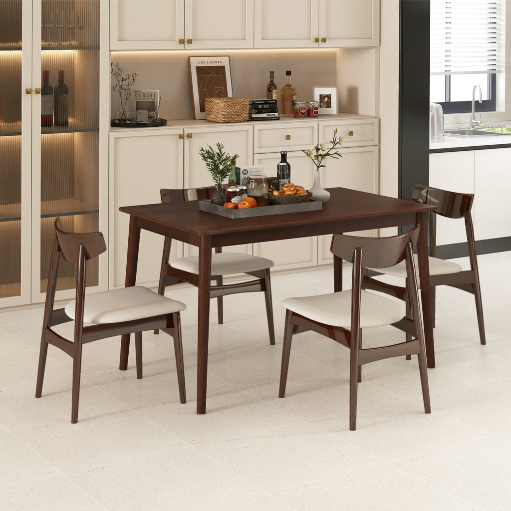48 Inches Wooden Dining Table for 4 People