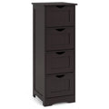 4-Drawer Freestanding Floor Cabinet with Anti-Toppling Device