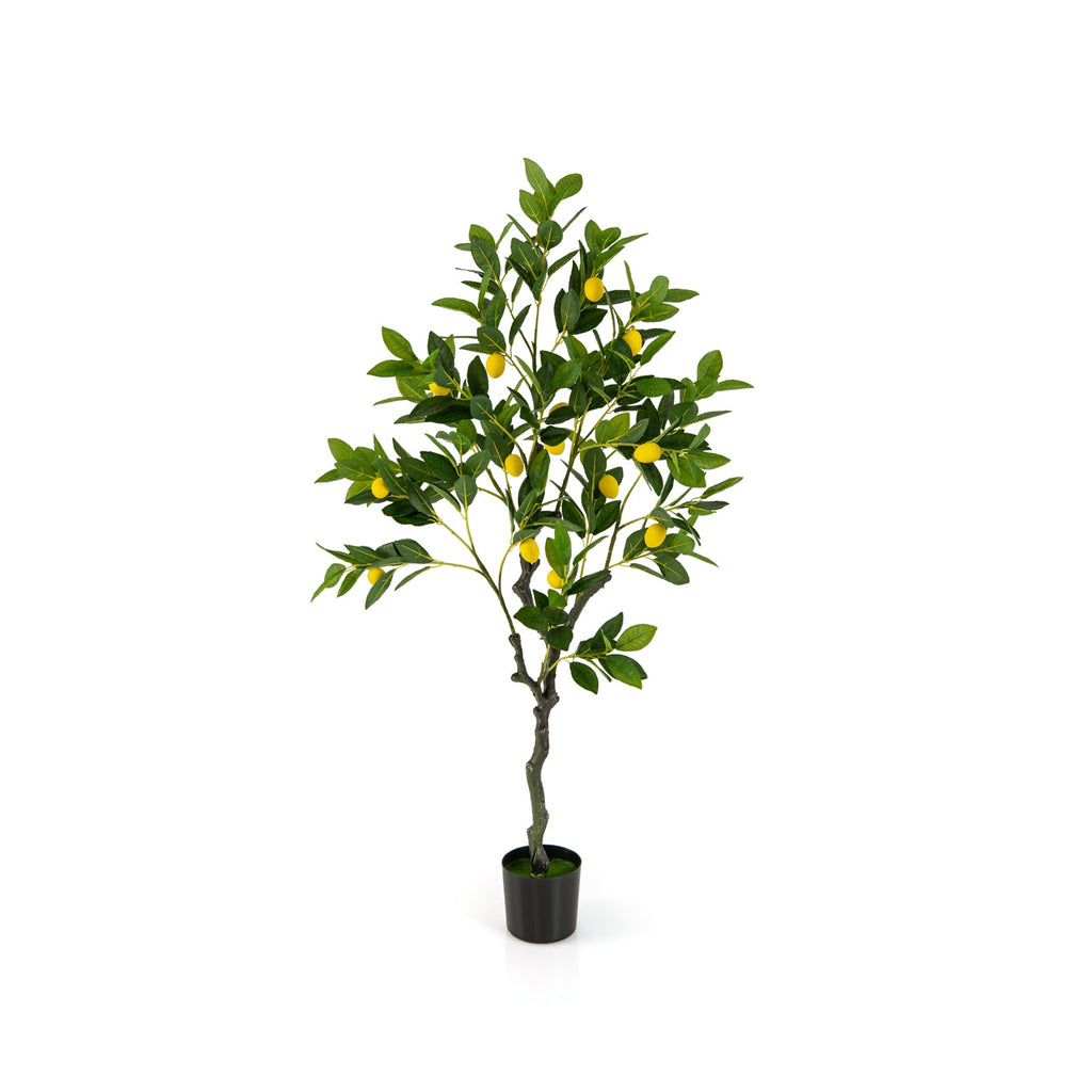 Artificial Lemon Tree 2.6/4/5.2 Feet Tall Fake Lemon Plant wuth Lemon Fruits