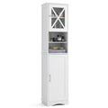 3-in-1 Bath & Storage Combo: Tall Cabinet Shower Bench & Buffet Sideboard