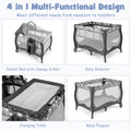4 in 1 Portable Baby Nursery Center with Net and Music Box