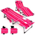5-position Outdoor Folding Chaise Lounge Chair
