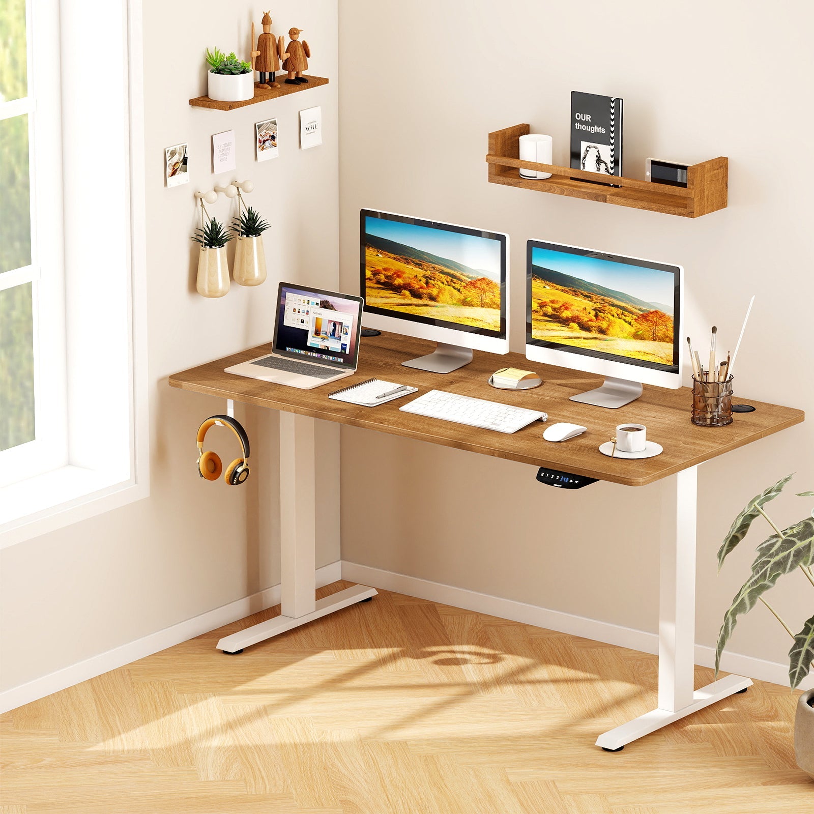 58 Inch x 28 Inch Universal Tabletop for Standard and Standing Desk Frame
