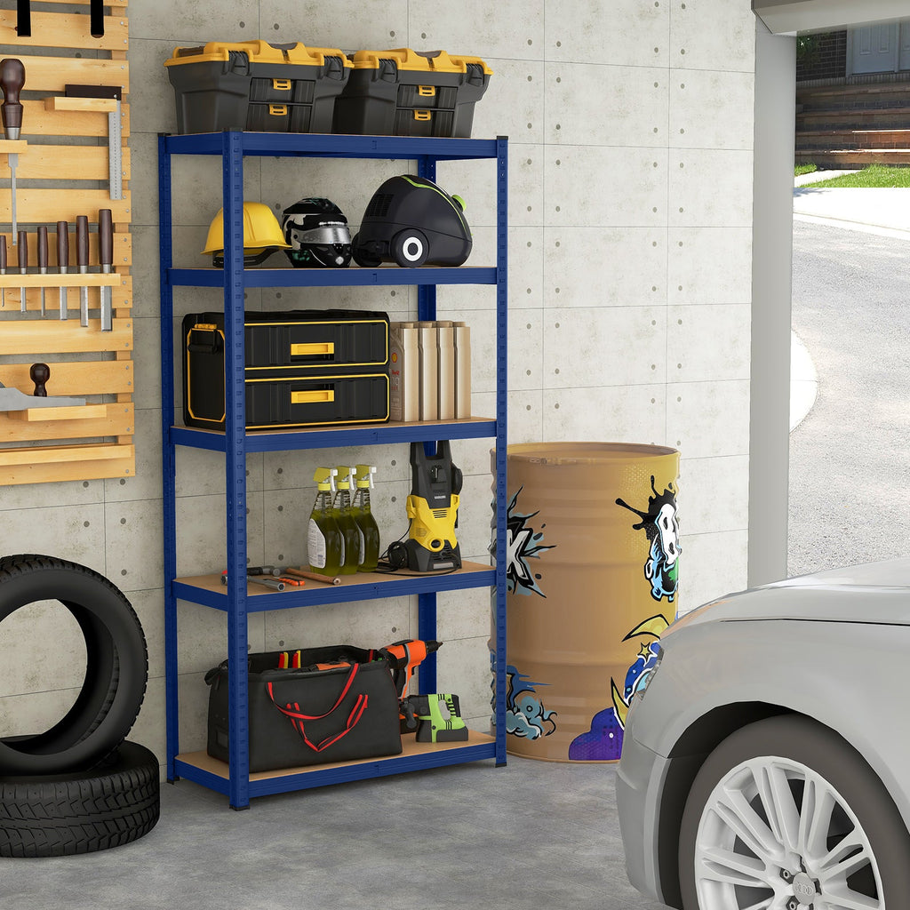 5-Tier Heavy Duty Metal Shelving Unit with 2000 LBS Total Load Capacity