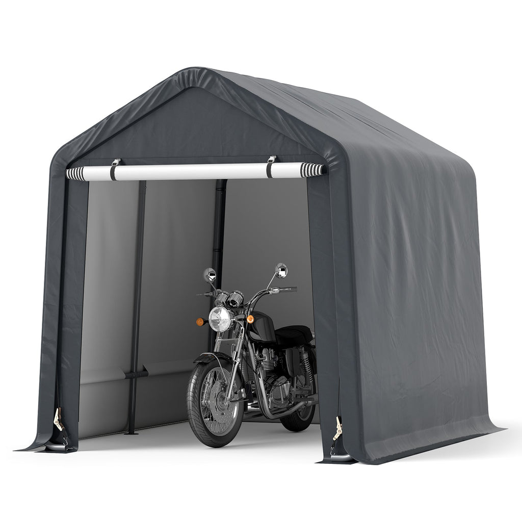6 x 6.5/8 x 6.5 Feet Portable Motorcycle Outdoor Storage Shelter