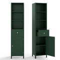 67 Inch Tall Bathroom Cabinet Narrow Floor Cabinet with Fluted Door