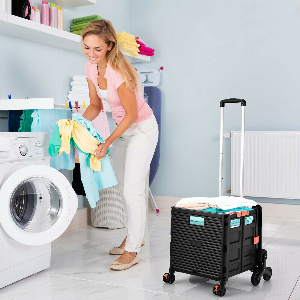 Costway Foldable Utility Cart for Travel and Shopping