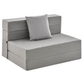 6 Inch Tri-fold Sofa Bed Folding Mattress with Pillow