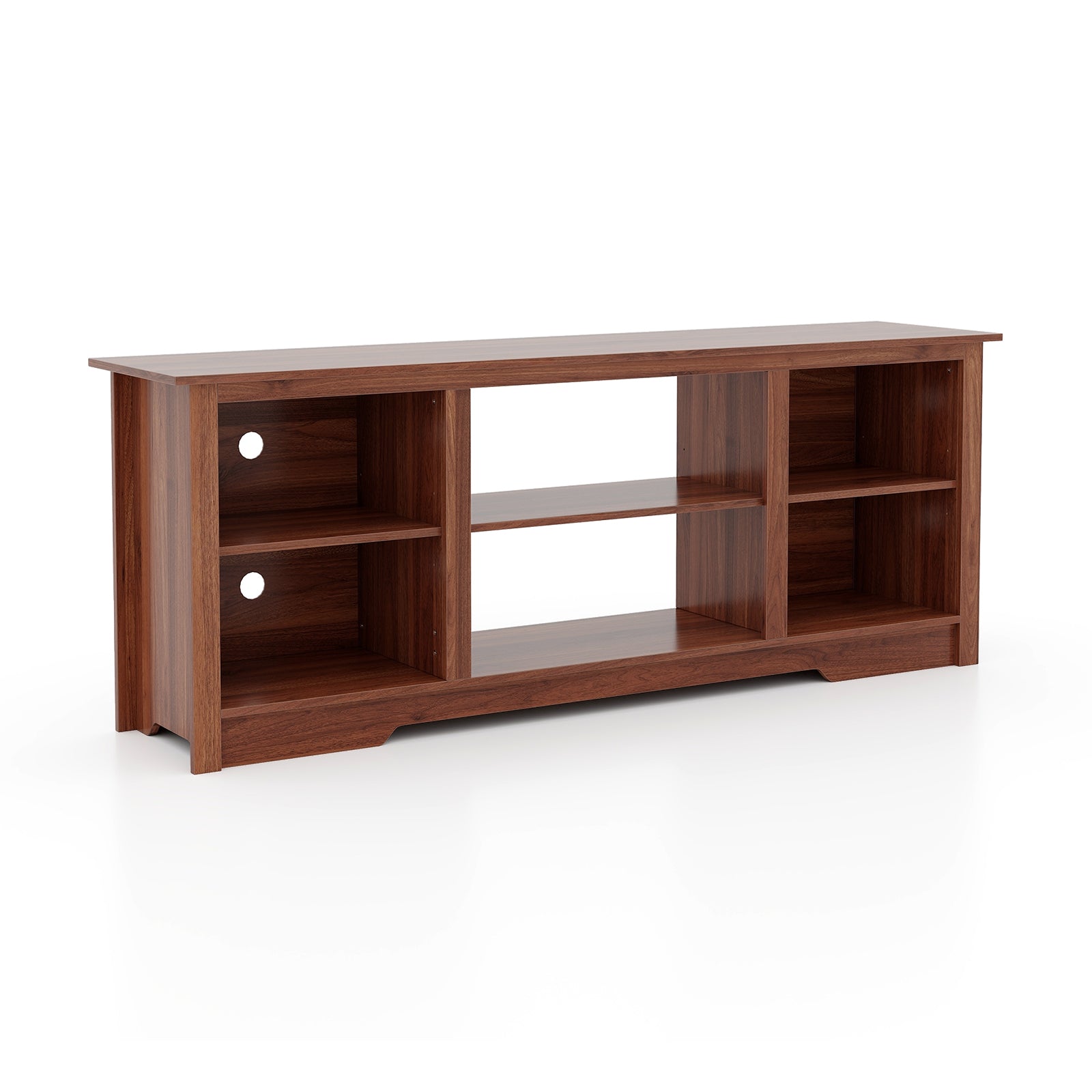 70 Inch TV Stand for up to 75 Inch Flat Screen TVs with Adjustable Shelves