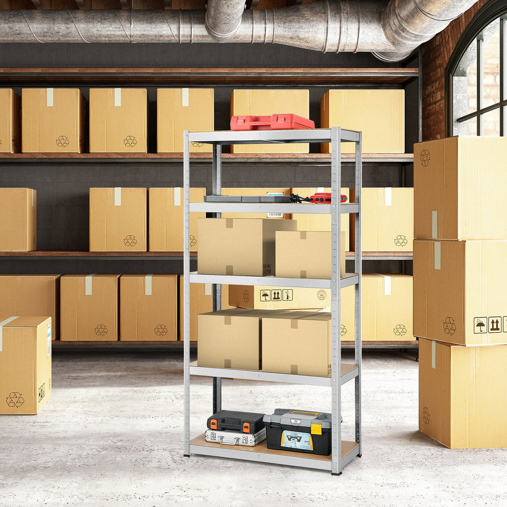 2 Pcs Storage Shelves Garage Shelving Units Tool Utility Shelves