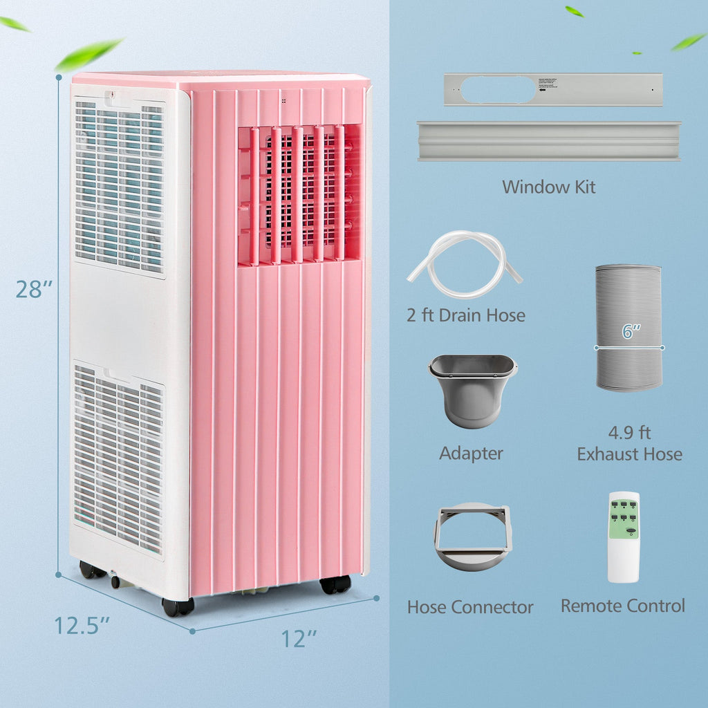 3-in-1 10000 BTU Air Conditioner with Humidifier and Smart Sleep Mode