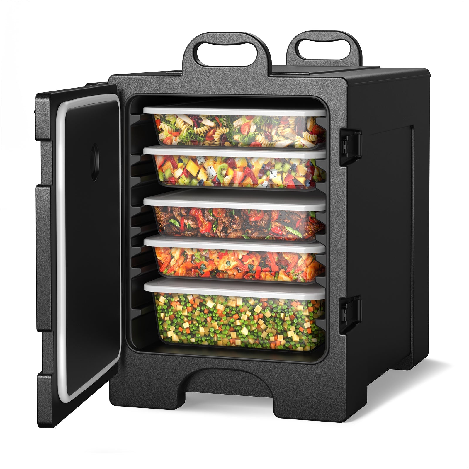 81 Quart Capacity End-loading Insulated Food Pan Carrier with Handles