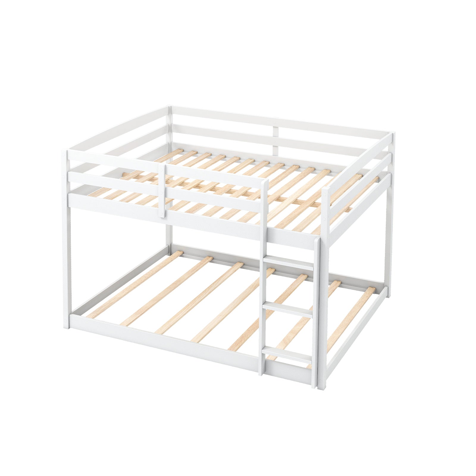 Full Over Full Bunk Bed Low-to-ground Bunk Bed
