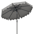 9 Feet Patio Umbrella with Crank Handle and Push Button Tilt