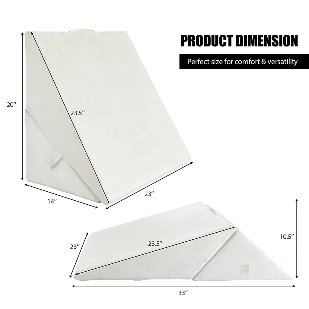 Adjustable Memory Foam Reading Sleep Back Support Pillow