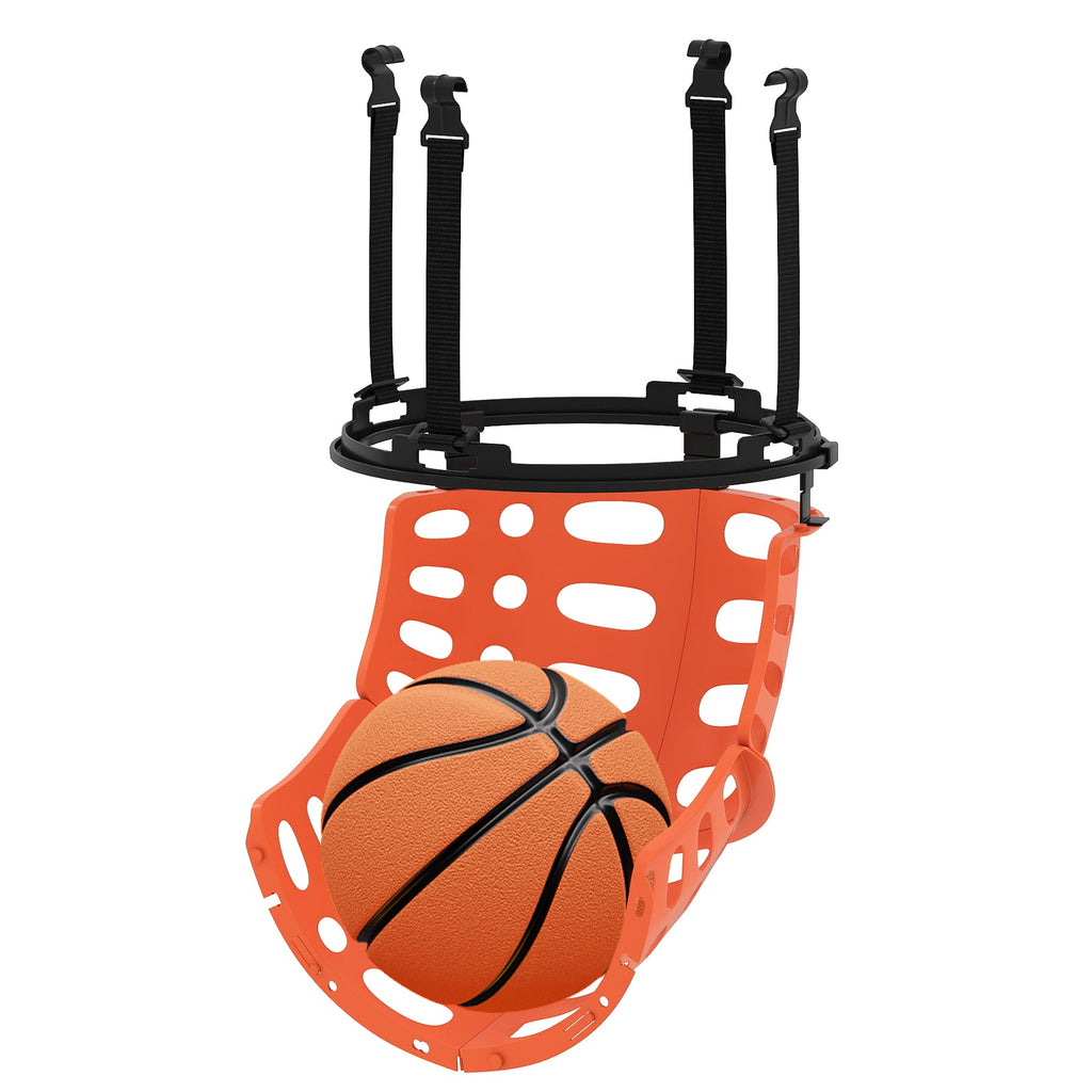 Basketball Return Attachment with 4 Tool-Free Detachable Hooks (Fit 18 Inch Rims)