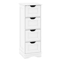 Bathroom Storage Cabinet with Cutout Handles and 4 Drawers