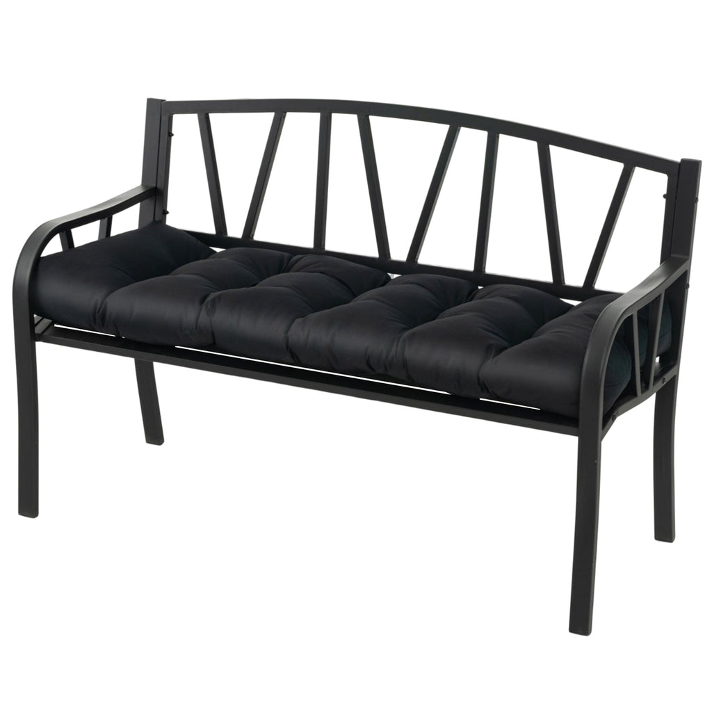Indoor Outdoor Tufted Bench Cushion with Soft PP Cotton