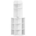 6-Tier Corner Shelf with Charging Station and 2 USB Ports