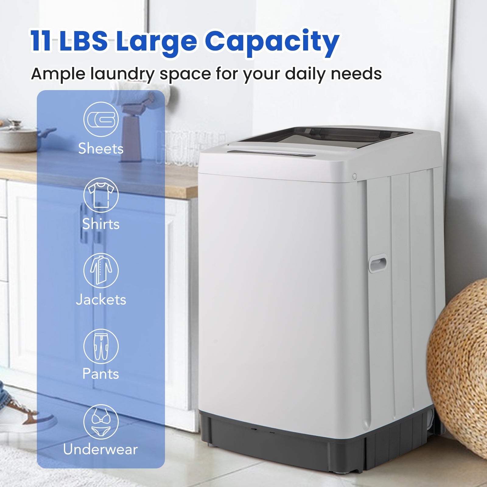 Full-Automatic Washing Machine Washer and Spin Combo