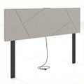 Headboard for Full Size Bed and Queen Geometric Upholstered Head Board